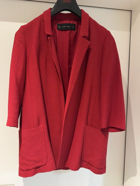 Zara Giacche: Zara Blazer rot Grösse XS 3/4 Arm elegant – Usato da Lachen SZ venduto da syl_7y9c