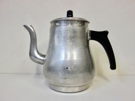 Vintage Aluminium Kaffeekanne Teekanne Bakelit