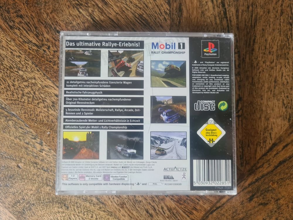 Mobil 1 Rally Championship Playstation 1 PS1 PAL | Kaufen auf Ricardo
