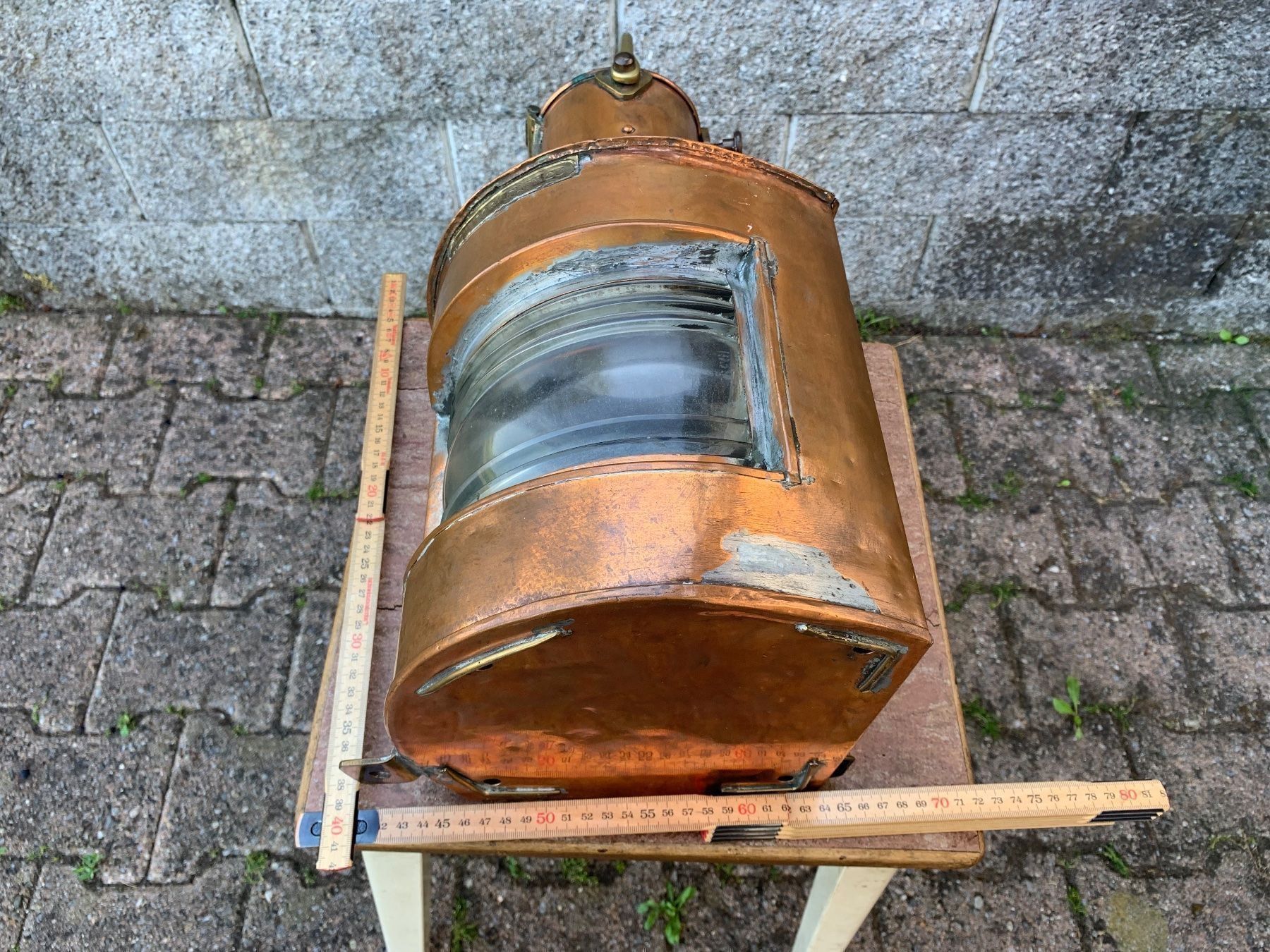 Lampen: seltene alte Alderson & Gyde Birmingham Schiffslampe – Gebraucht aus Feldbach von Olive1 9