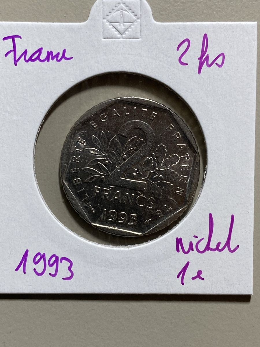 Tutti le monete: France - 2 francs - 1993 – Usato da Payerne venduto da Mike1682