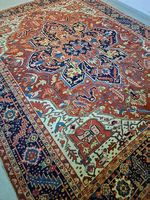 handgeknupft perserteppich heriz vintage 352cmx280cm