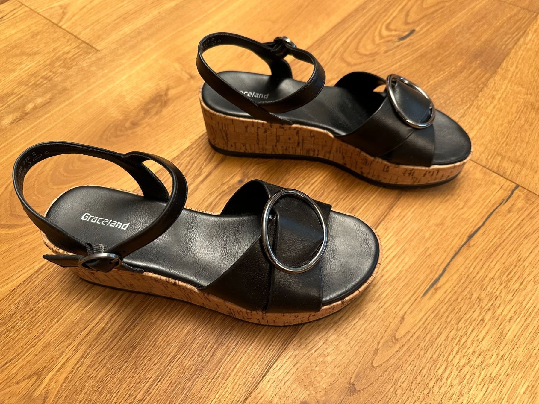Graceland Damenschuhe: Keilsandalen mit Korkabsatz von Graceland – Neu (gemäss Beschreibung) aus Rheinfelden von Brise8 1