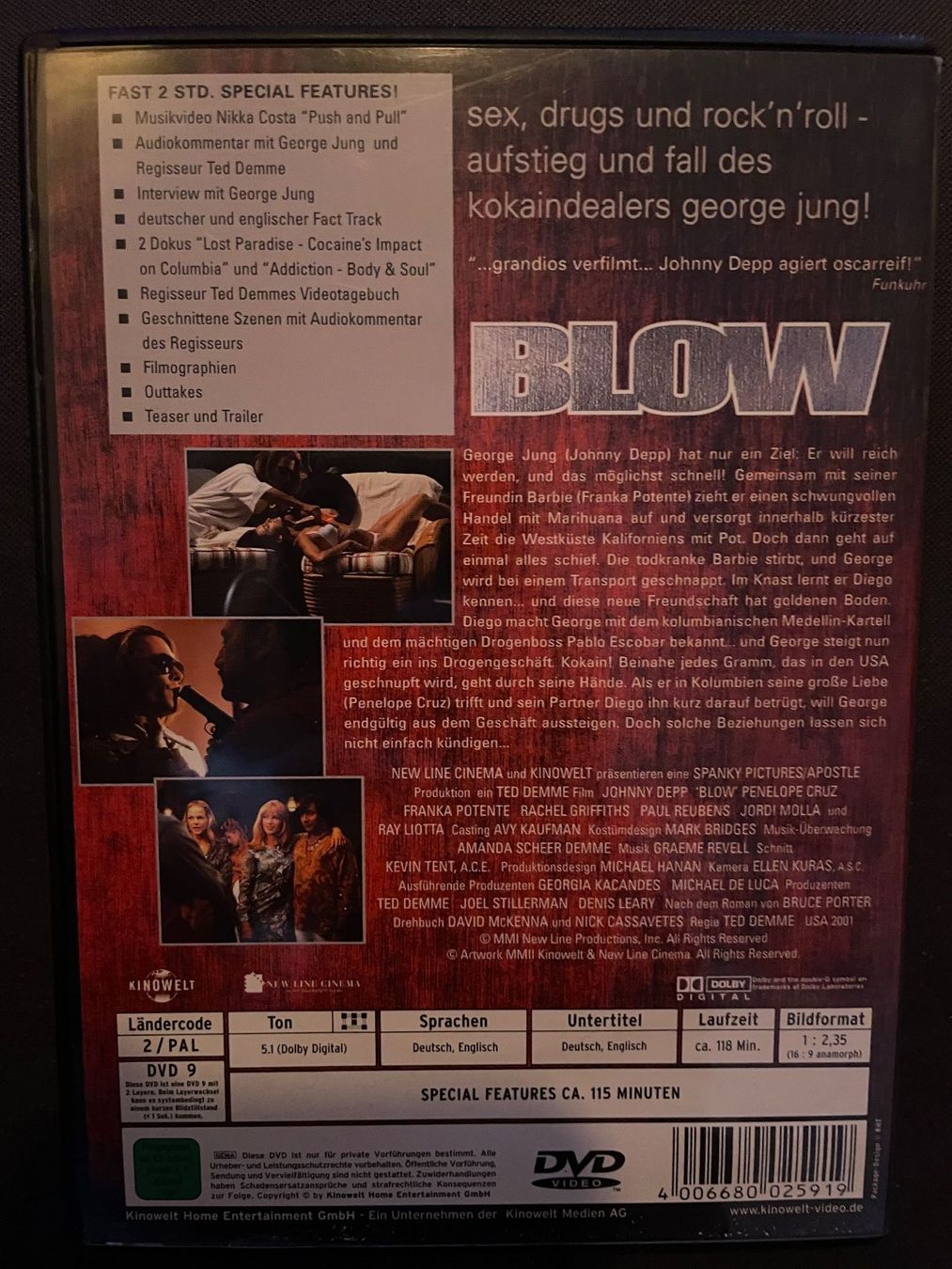 Alle DVDs: Blow – Gebraucht aus Dierikon von Butcherboy 1