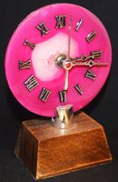 Deko - Heilstein N-412 – Uhr Achat Scheibe – 12,5 x 9 cm