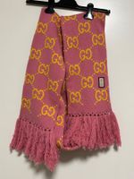GUCCI GG  pink Schal 220 cm lang