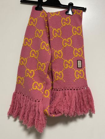 GUCCI GG  pink Schal 220 cm lang