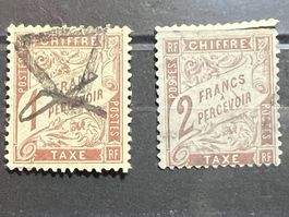 () Timbres Taxe DUVAL marron 1884 Oblitéré et (*)