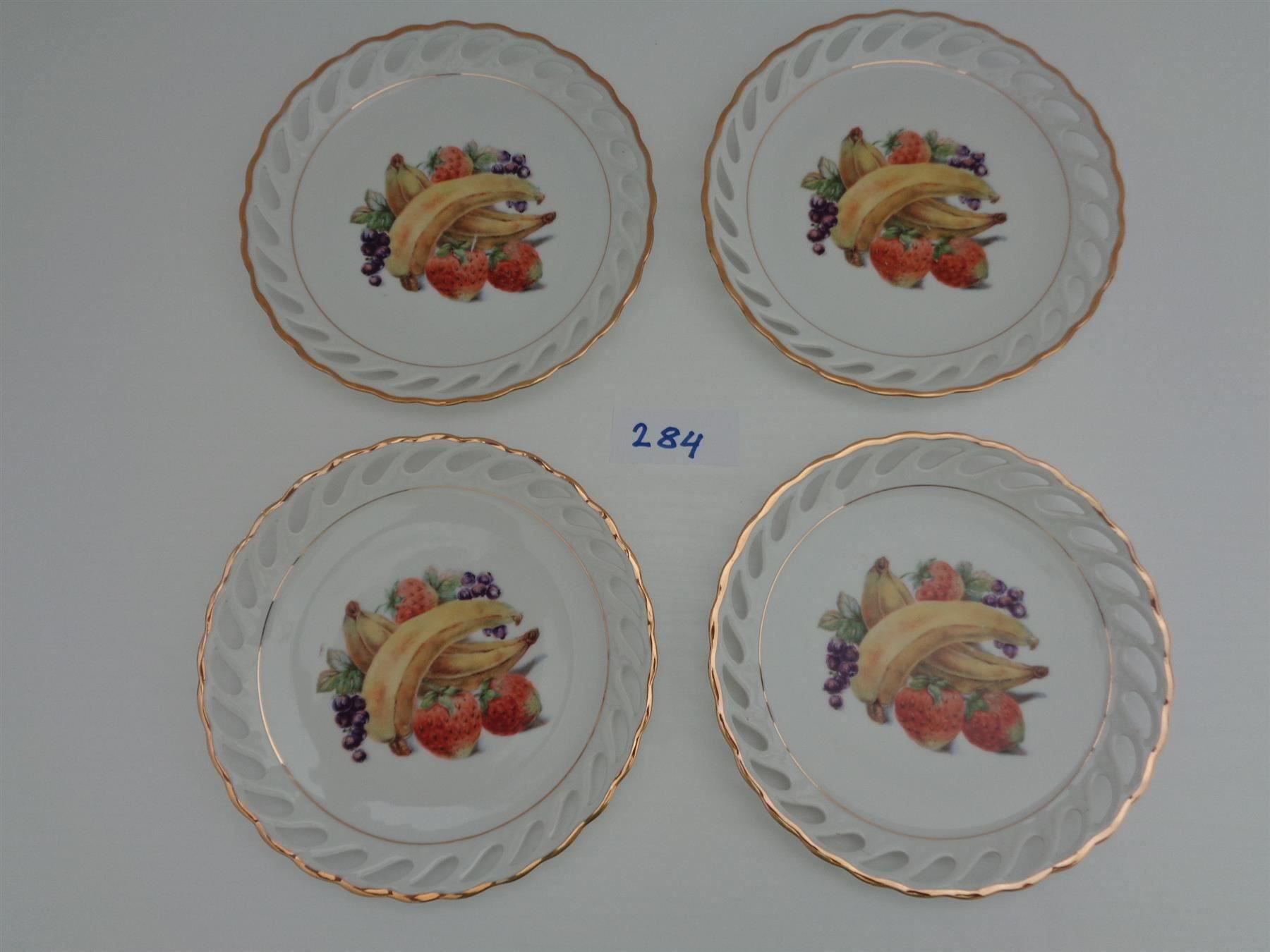 Piatti: 4 Teller 1 Schale mit Durchbruch Vintage – Usato da Chur venduto da omonia