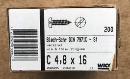 WICO SCHRAUBEN NEU UND ORIGINALVERPACKT