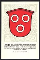 Künstler-AK Wila, Wappen