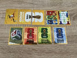 Lot de stickers Panini 2026 FWC 00 à 19