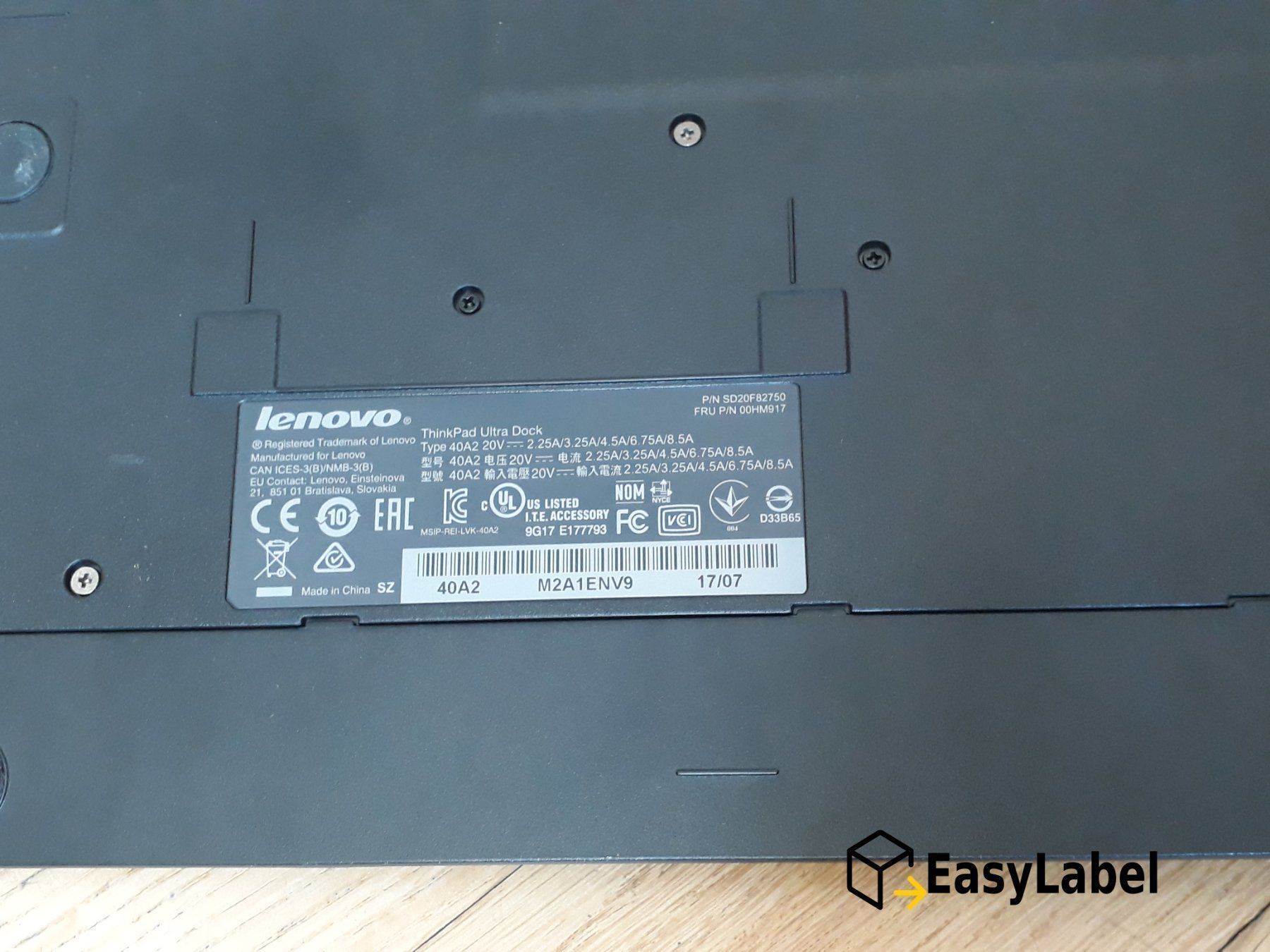 Lenovo Dockingstation: Lenovo ThinkPad Ultra Dock – Gebraucht aus Glattpark(Opfikon) von easylabel 2