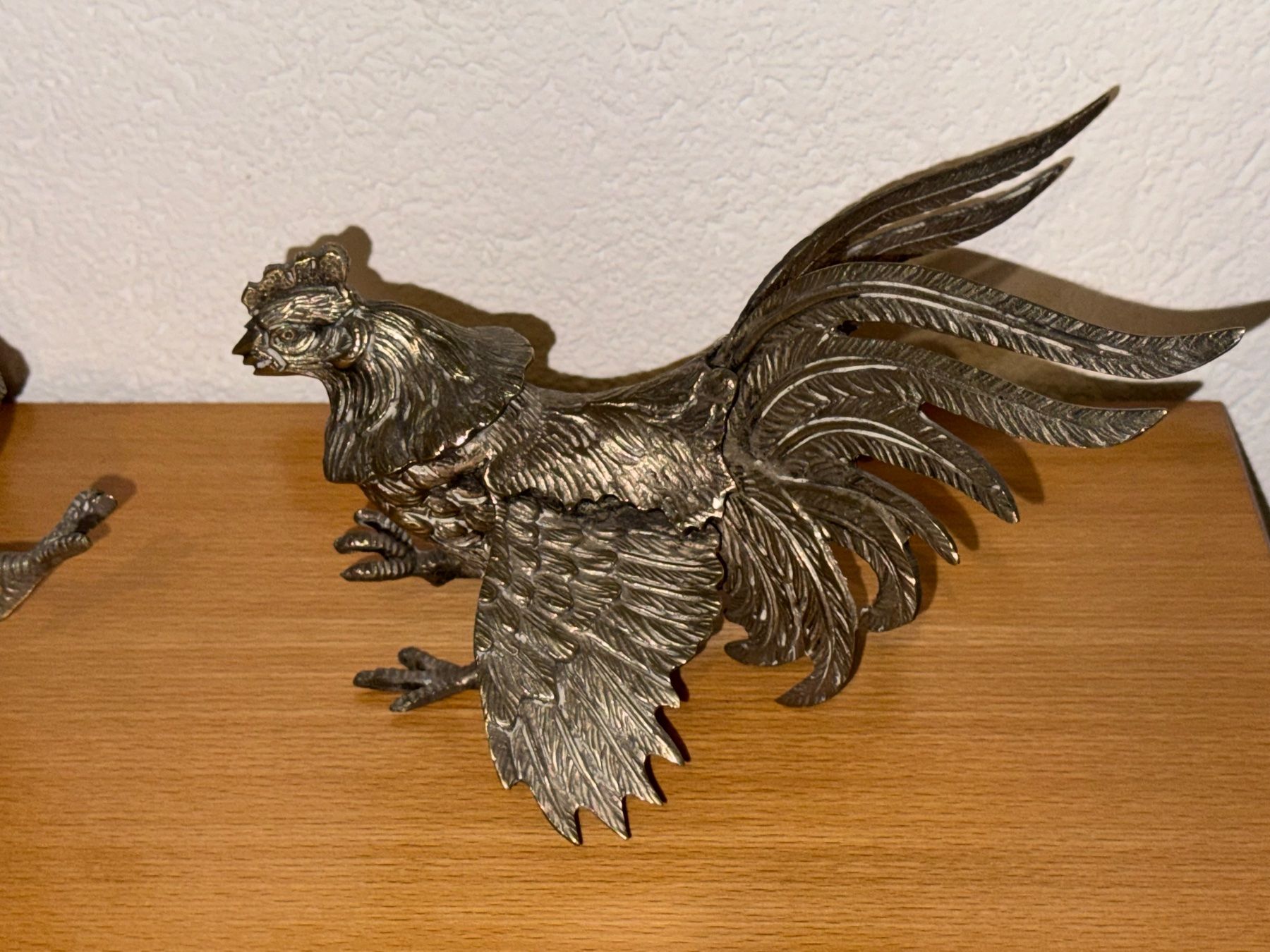 Sculture & Statue: Vintage Zwei kämpfende Hähne – Usato da Kaiseraugst venduto da winnetou04 6