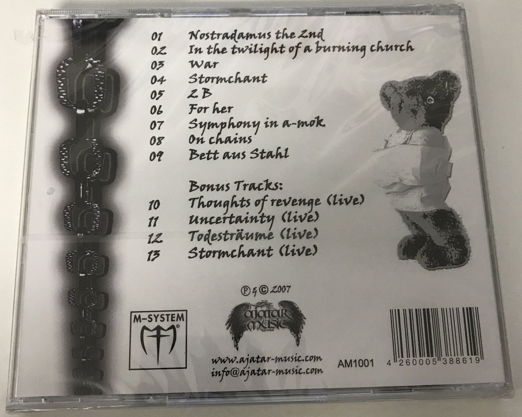 CD: CD- As Sanity Fades- Mentally Disturbed – Nuovo e nell'imballaggio originale da Guntershausen venduto da Gloominati 1