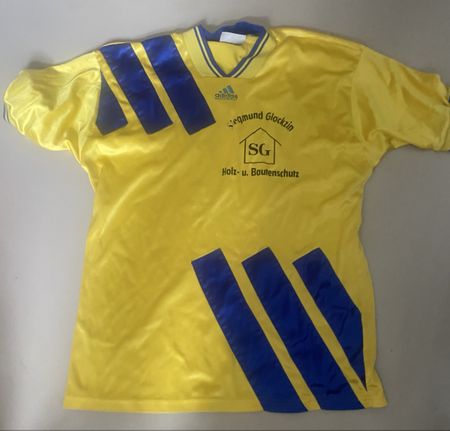 Adidas Equipment Trikot L Gelb Blau vintage 90er
