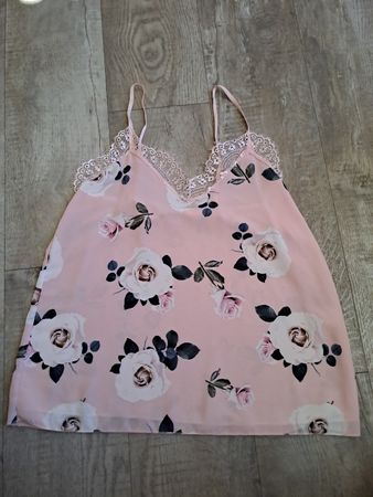 Top Blumenmuster Rosa Gr. L 