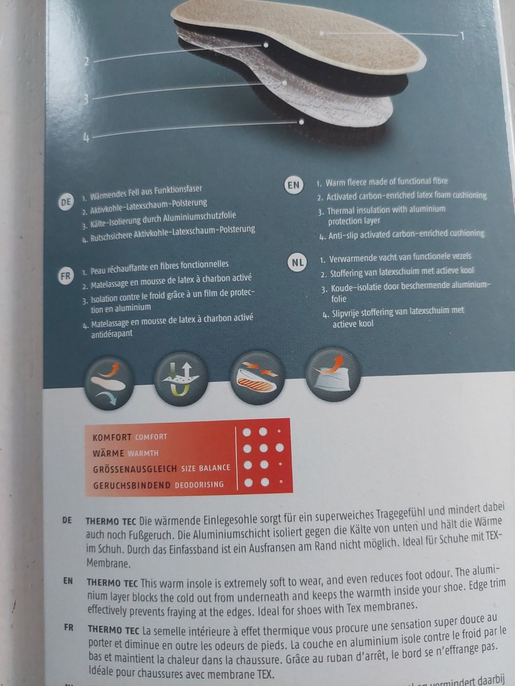 Schuhe für Jungen: Bergal Einlegesohle Thermo Tec Grösse 30 – Neu und originalverpackt aus Beckenried von Havacola 4