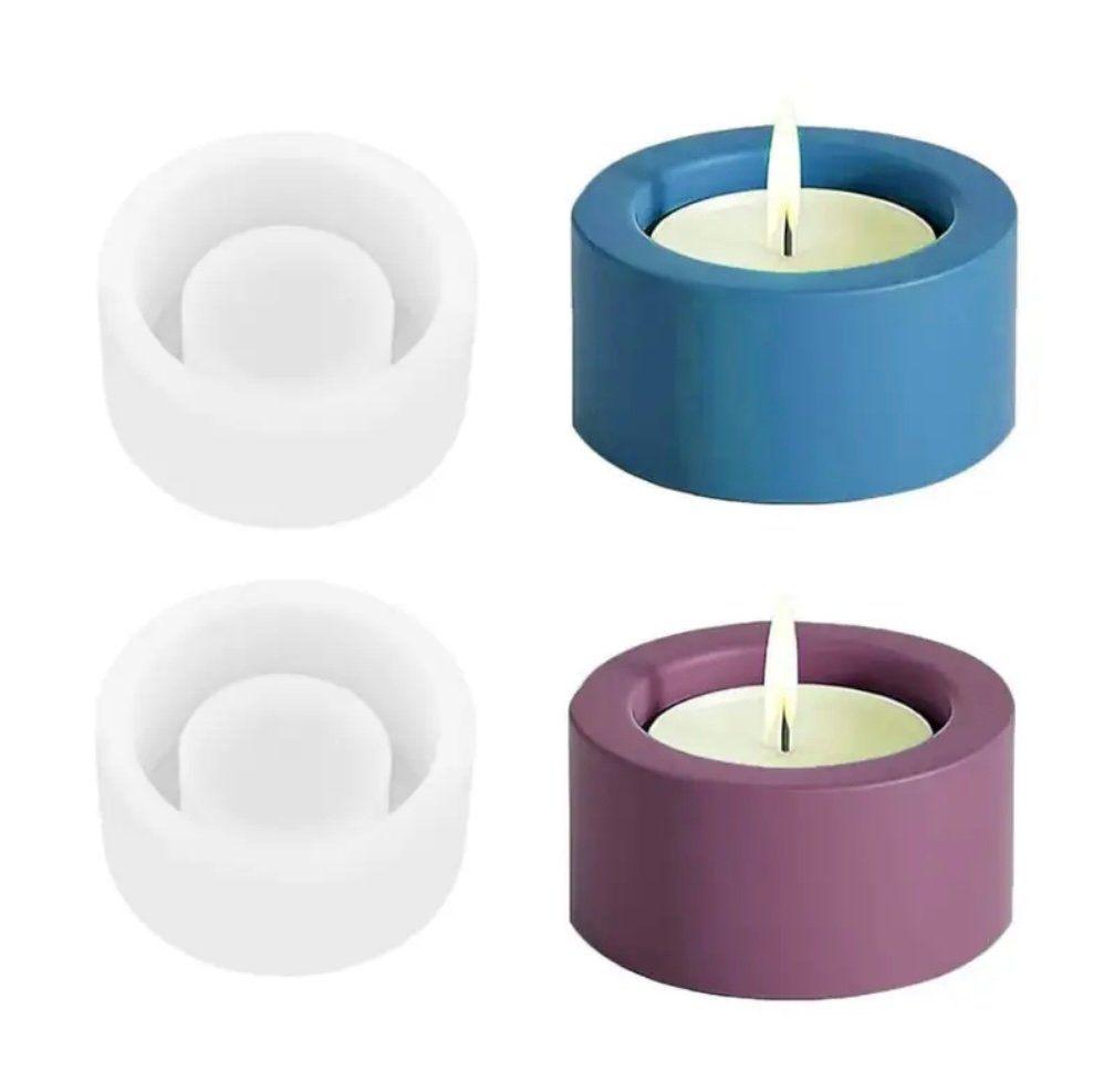 Teglie da forno: Giessform Silikonform Teelicht 2er Set – Nuovo e nell'imballaggio originale da Kaltbrunn venduto da schere-stein-papier