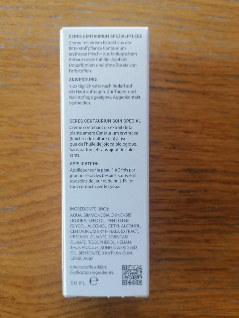 Gesichtspflege: Ceres Tausendgüldenkraut Crème – Neu und originalverpackt aus Appenzell Enggenh. von vario414 3