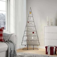 vidaXL Metall-Weihnachtsbaum fÃ¼r Dekorationen Schwarz 150cm