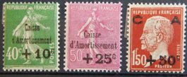 Frankreich Kat. 244-246 * 1929 Kat. 85 Euro