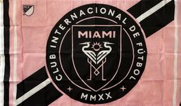 Inter Miami Fahne MLS USA Lionel Messi David Beckham Florida