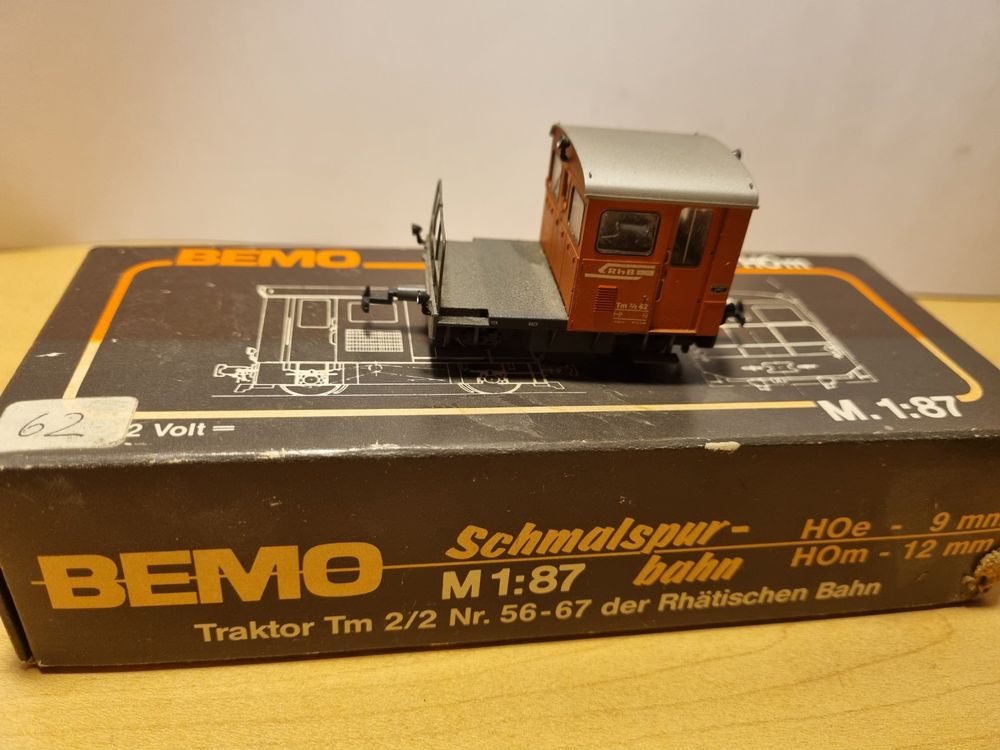 Locomotive De Tracteur RhB Tm 2/2 93 Au 1/87 (H0m) - Kit En