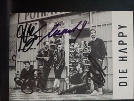 DIE HAPPY - original Autogramm