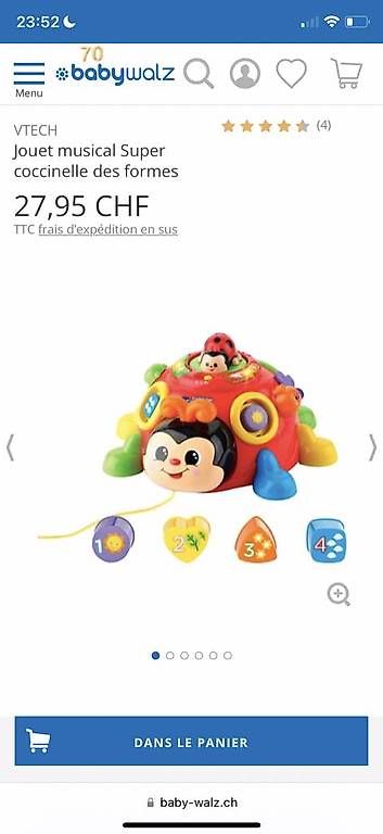 Giocattoli: VTech super coccinelle des formes – Usato da Renan BE venduto da atila08 2