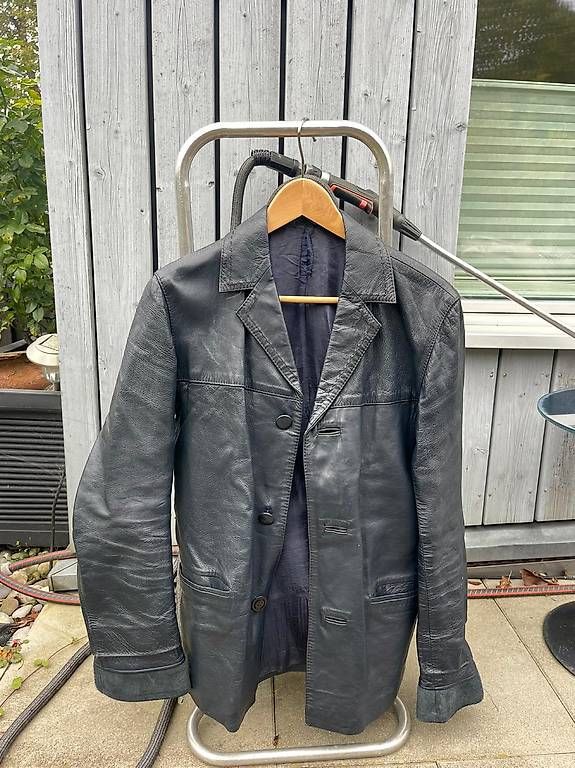 Giacche: Lederjacke dunkelblau  – Usato da Therwil venduto da niggidaetsch