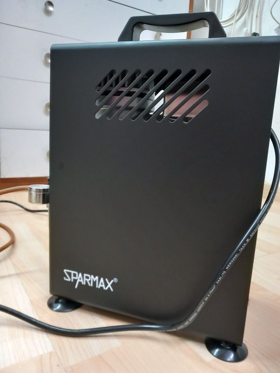 Sparmax TC-610H-n Compressore Per Aerografo Con Serbatoio 2,5L – Silenzioso, Regolabile, 130W