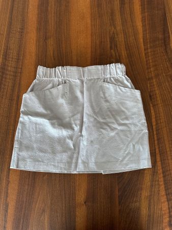 ZARA mini-Rock, pink leder-ähnlich, innen Viskose, Gr. M