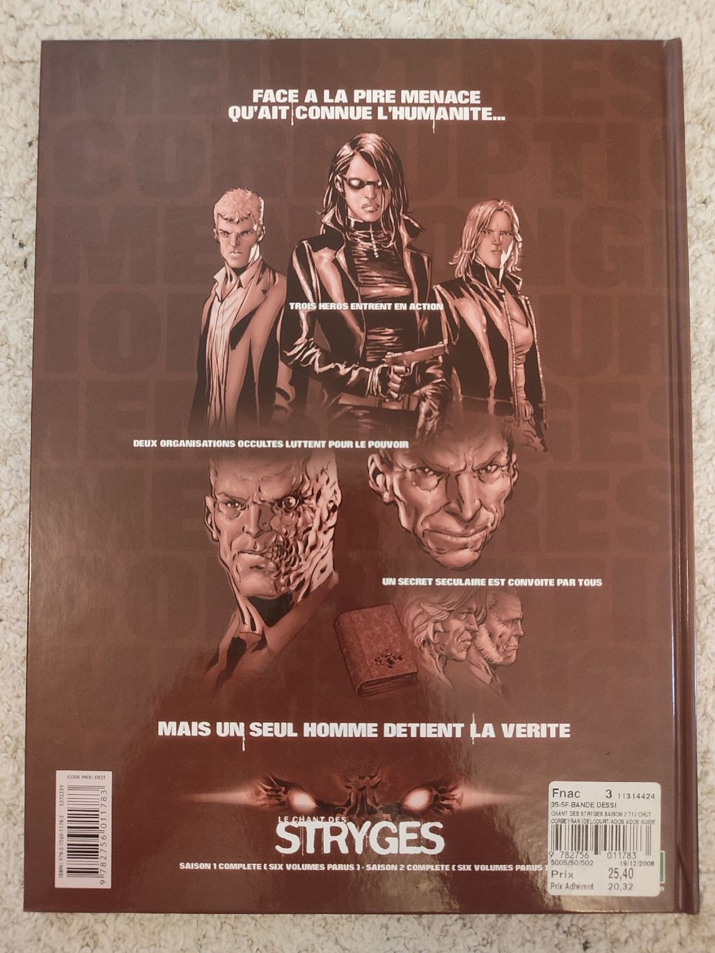 Fumetti: Le chant des Stryges - saison 2 chutes - EO - BE – Usato da Bougy-Villars venduto da Vogue 5