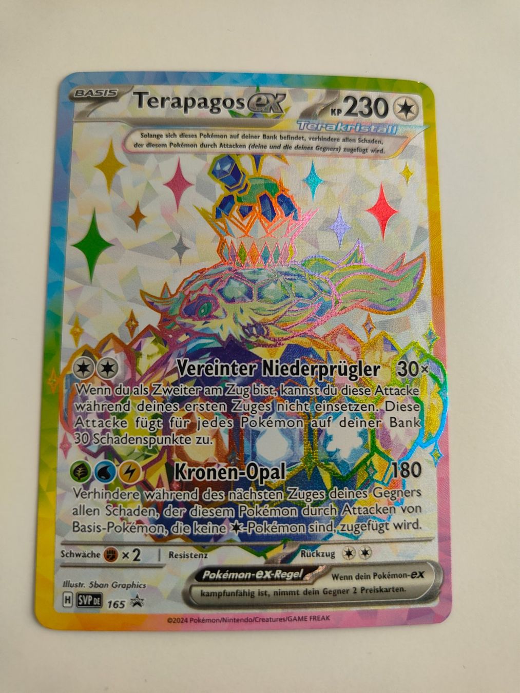 Pokémon Carte collezionabili: Pokemon Terapagos EX Illustration Full Art – Usato da Thalwil venduto da FigurenFreunde