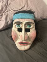 Maske für Fasnacht/Halloween Handgemacht guter Zustand!