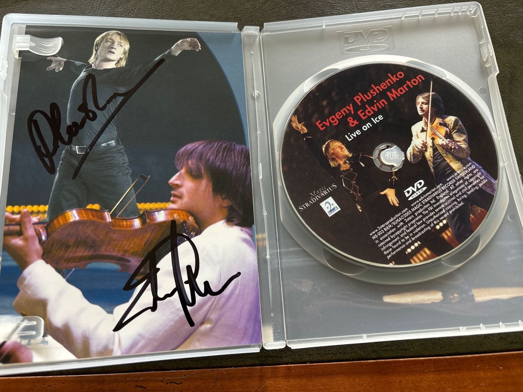 Tutti i DVDs: Evgeny Plushenko & Edvin Marton - Live on Ice + Autogramme – Usato da THERWIL venduto da Fcbbasel 1