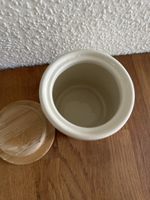 Sweet Home Coffee Jar, Ceramic Container, Wood Lid!