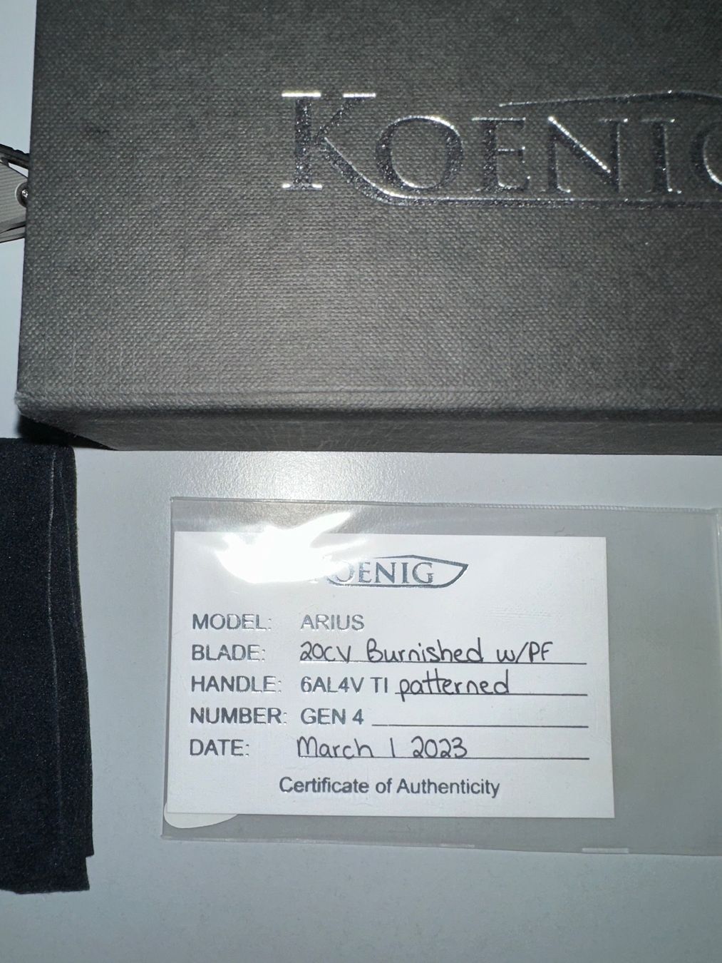 Coltelli tascabile: Koenig Arius – Nuovo (secondo la descrizione) da Würenlos venduto da YkY73 5
