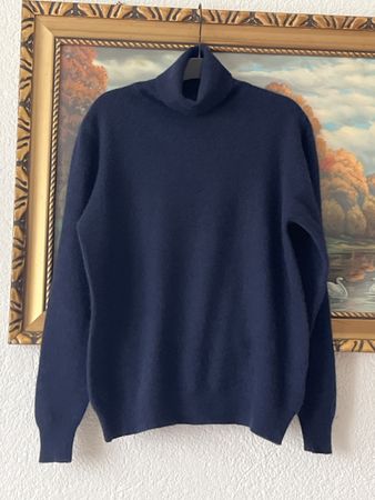 WEEKEND MaxMara Kaschmir💯dunkelblau Puli Gereinigt GrL(K1