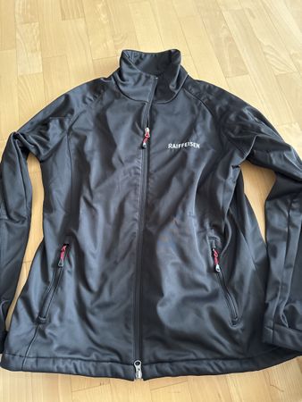 Damen Softshelljacke Raiffeisen Gr. L Harry Koll schwarz/ro