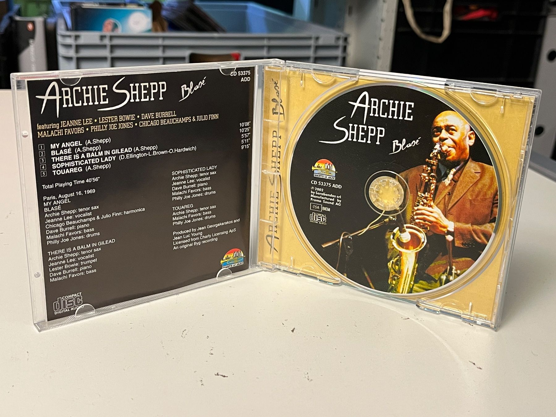 CD: Archie Shepp - Blasé - SRA01A – Usato da Küsnacht ZH venduto da Internetradio 2