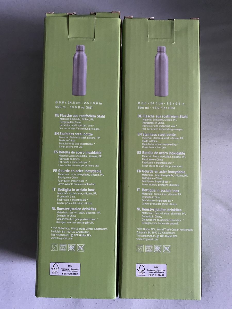 Trinkflaschen & Thermosflaschen: 2x Edelstahl Flasche neu – Neu und originalverpackt aus Allschwil von Deal_Tiger99 2