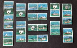 1-31-1 Timbres Helvetia oblitérés. LEMANEX. 1978