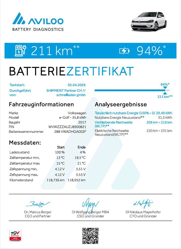 VW Autos: VW e Golf 36kWh Batterie – Gebraucht aus Oberweningen von Burnin_l 5