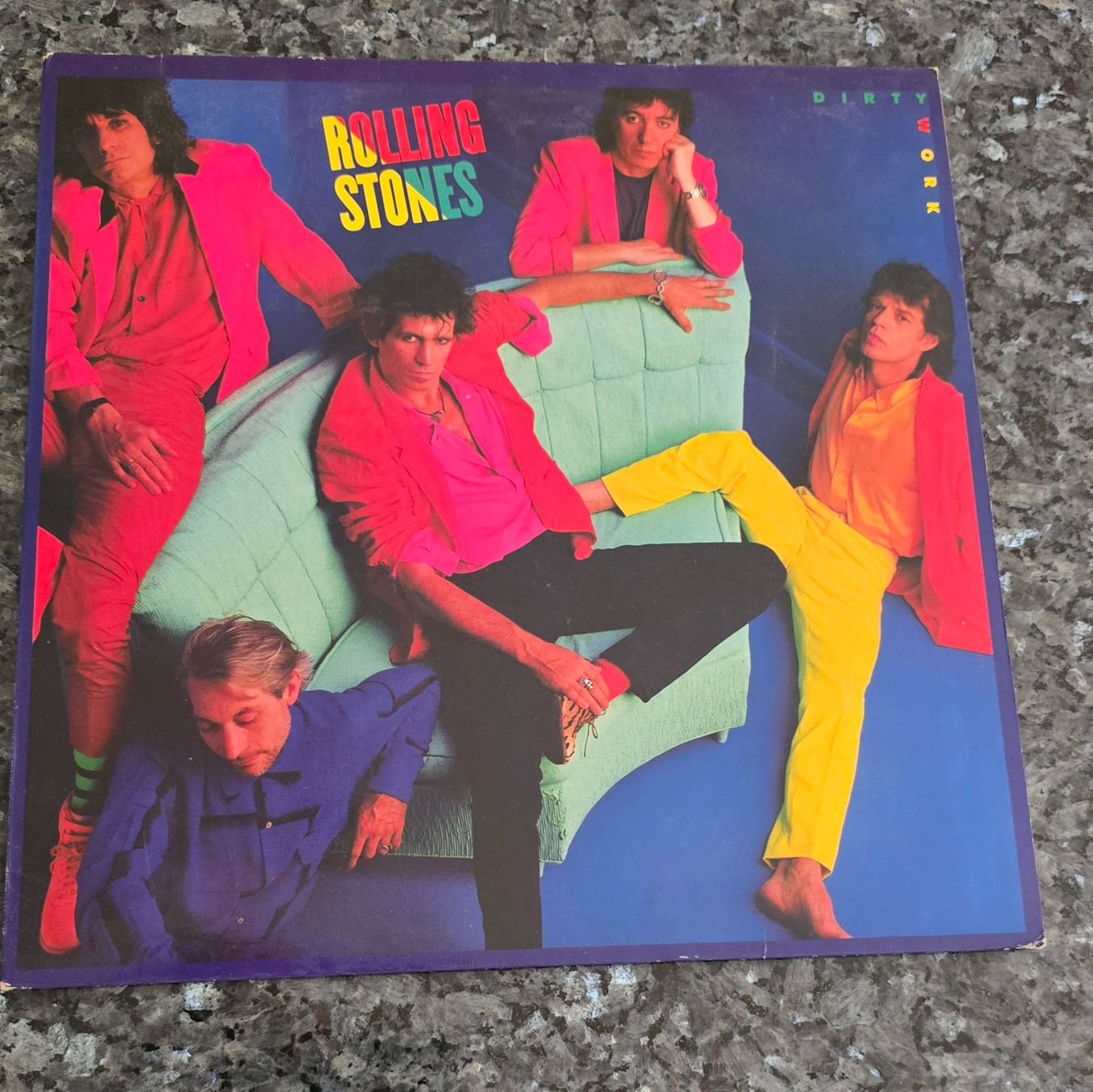 Dischi in vinile: Rolling Stones Dirty Work 1986 CBS 86321 Comic Inner LP – Usato da Reinach BL venduto da Pendling 5