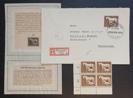 Deutsches Reich BRAUNES BAND Pferderennen 1944 Set