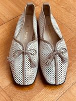 Elegante, chice Brunate Ballerinas, Ivory-Daupe, 38
