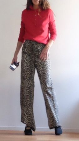 MANGO Leoparden-Print-Jeans | aktuelle Saison - neu -