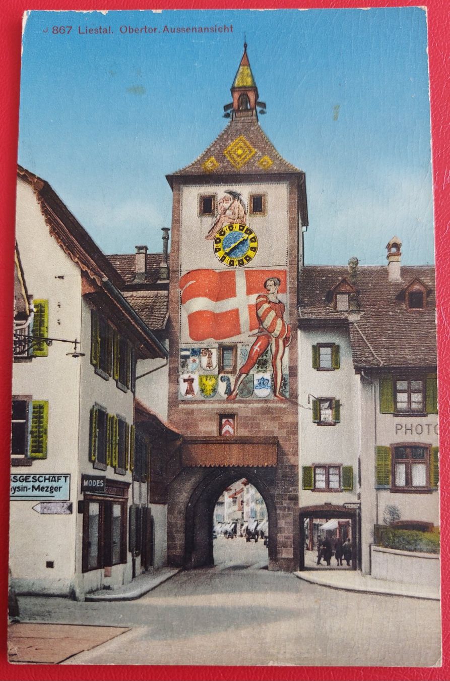 Cartoline postali: Liestal. Obertor. Aussenansicht – Usato da St-Légier-La Chiésaz venduto da Theo005